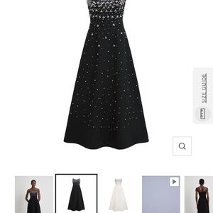Long black sequined dress